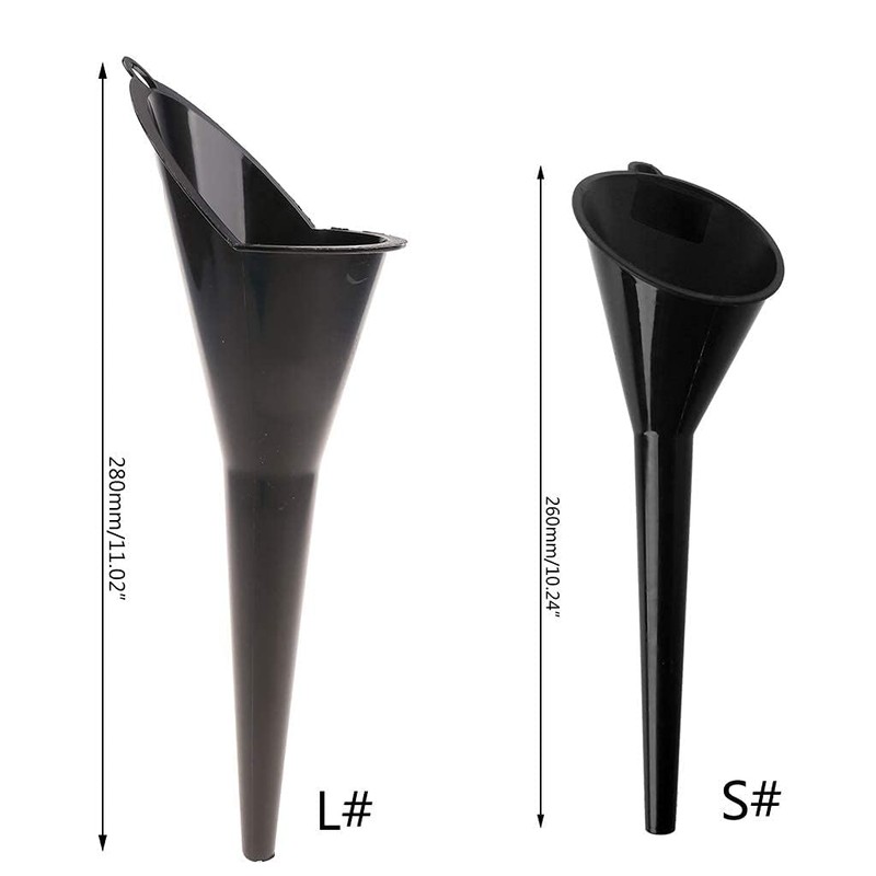 Auto Engine Oil Funnel,Black,Multi-Function Auto Engine Oil Petrol Change Funnel