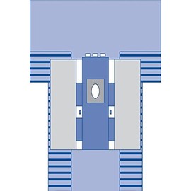 Medline Hip Surgical Drape with Pouches, Sterile, 112 Inches x 137 Inches x 89 Inches, 1 Count