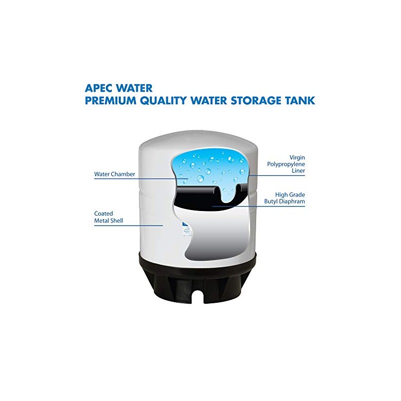 APEC TANK-14 14 Gallon Pre-pressurized Reverse Osmosis Water Storage Tank