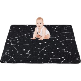 50x50 Play Mat for Playpen Foldable Playpen Mat for LIAMST and TODALE Baby Playpen, Non Slip Washable Baby Play Mats for Floor, Portable Travel Baby Crawling Mats for Toddlers and Infants