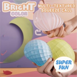 MoZkkiz 6-Piece Colour Changing Elastic Ball Set - Random Colours, Anti-Stress Toy for Adults & Children - Ideal for Office, School & Everyday Use - Supports Stress Relief & Autism Therapy