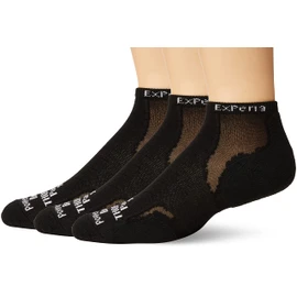 Thorlos Experia Thin Padded Ankle Sock, 3Pack Black XL