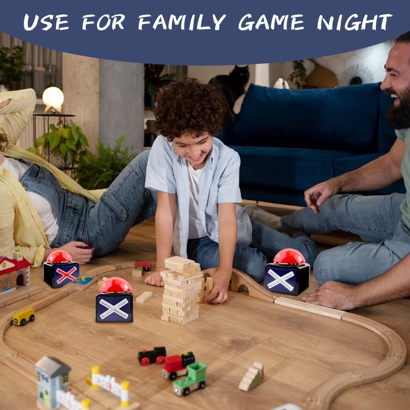 Game Answer Buzzer with Light and Sound Trivia Quiz Got