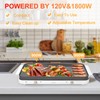 AEWHALE 2-in-1 Electric Griddle & Countertop Burner,2 Cooking Zone with