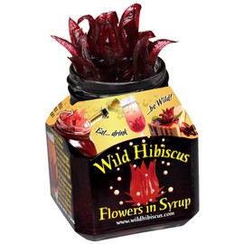 Wild Hibiscus Flowers in Syrup - 8.8 oz (250 g)
