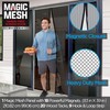 Magic Mesh Deluxe, Black | Magnetic Screen Door, Heavy Duty,