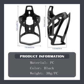 TUIORAN Bottle Holder Bicycle Drink Holder Set (2-Pack) Made of High-Strength Unbreakable PC Plastic Water Bottle Holder Bottle Holder Includes Screws and Installation Tool