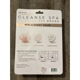 Finished Touch- Flawless SPINNING SPA BRUSH  Replacement Heads 3 - Pack