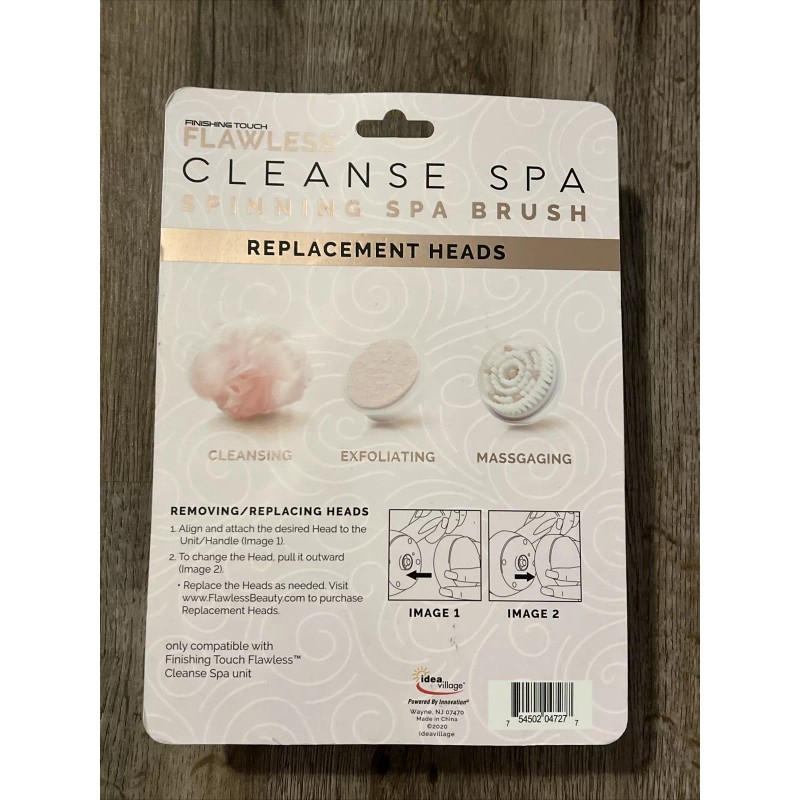 Finished Touch- Flawless SPINNING SPA BRUSH Replacement Heads 3 -