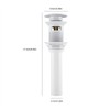 Daytesy Drain Stopper-Kitchen Bathroom Basin Sink White Coating Brass Pop