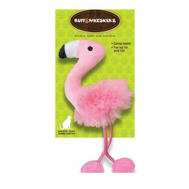 KTR Group Pink Flamingo Cat Toy Plush with Catnip and Rope Legs