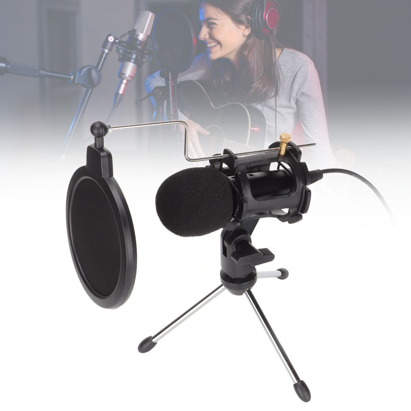 Condenser Microphone Kit Professional Cardioid Studio Mic Kit for Recording