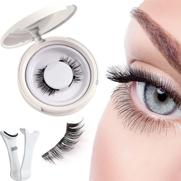 Qsrsjcq Magnetic Eyelashes, Magnetic Eyelashes with Applicator, Double Sided Magnetic