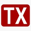 TX Initials Bumper Sticker Vinyl Decal 5"