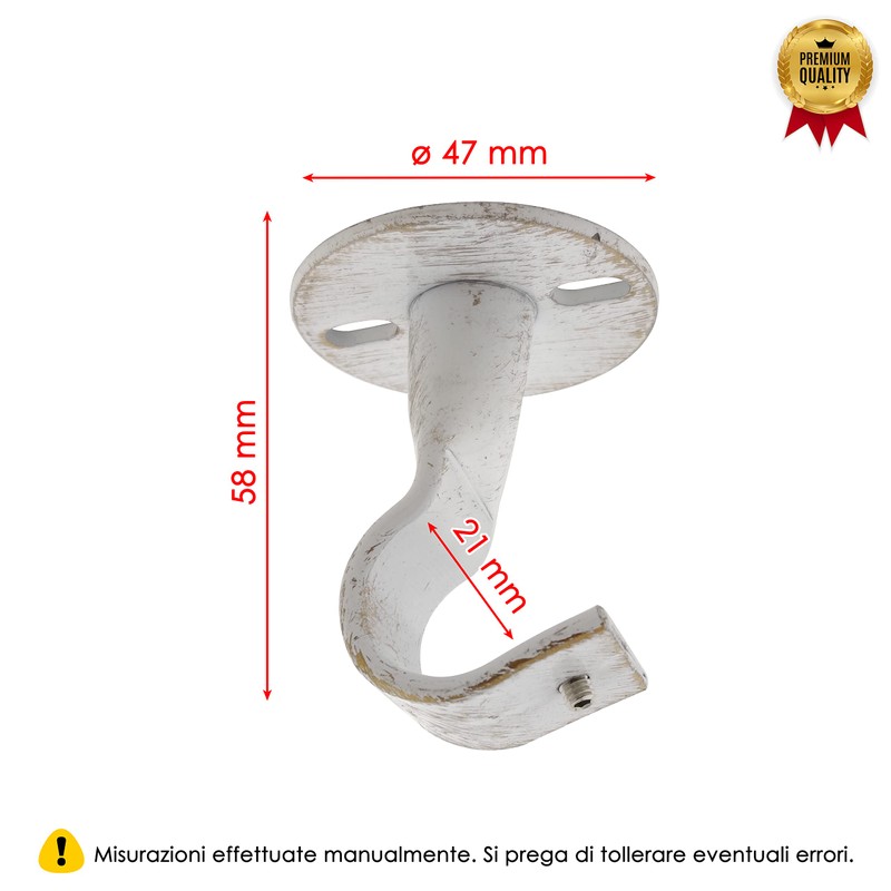 GIRASOLE HOME 2 Pack Heavy Duty Iron Ceiling and Wall