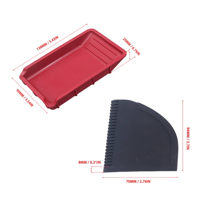 4Pcs Silicone Glue Kit 2 Brush 1 Comb and 1