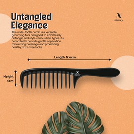 Nimxy Black Pin Tail Comb 1 Pc - Parting Rat Tail Hair Comb for Hairdressing barber salon men women - Fine Tooth Comb with Stainless Steel