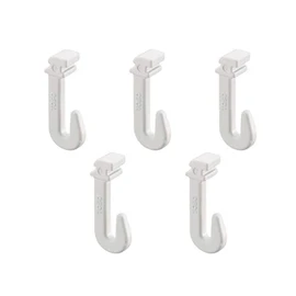 Do It Y ourself DIY PARTNER 5pcs TOSO W Hooks 15-A White Aftermarket Picture Rail
