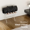 Sumerflos Acrylic Luggage Rack for Guest Room - Foldable Suitcase