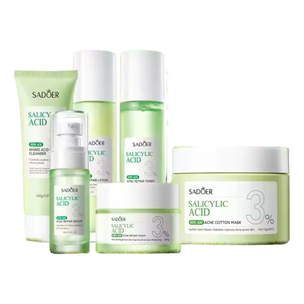 Kit 6 Pza Ácido Salicílico Cuidado Facial Sadoer