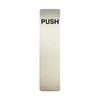 Satin Stainless Steel Push Finger Plate - 300mm x 75mm