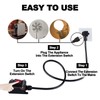 Inline Cord Switch with 10FT Cable Piggyback Plug(3-Pronged), IP67 Waterproof