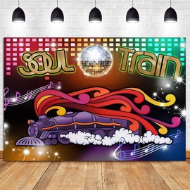 70's and 80's Disco Dancing Prom Party Theme Photography Backdrops 70's 80's Neon Glow Glitter Music Photo Background Studio Shooting Props 7x5ft Vinyl
