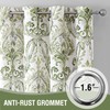 H.VERSAILTEX Sage Green Curtains Linen Curtains 96 Inch Length for