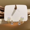 2 Pairs Lymphatic Earrings for Women Lymphatic Drainage Earrings Rhinestone