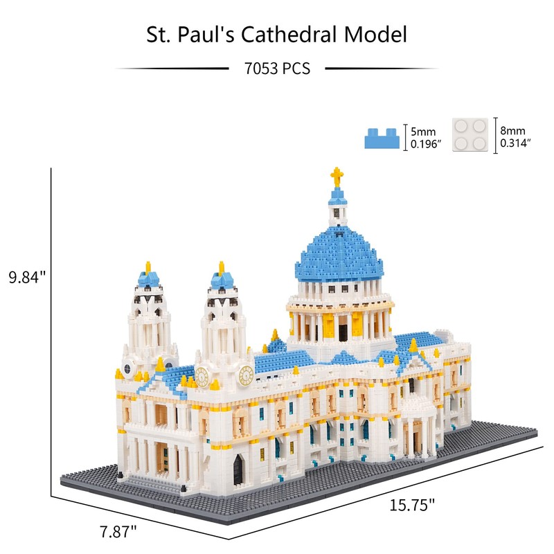 Geniteen Building Blocks Set, St Paul's Cathedral Model Building Kit