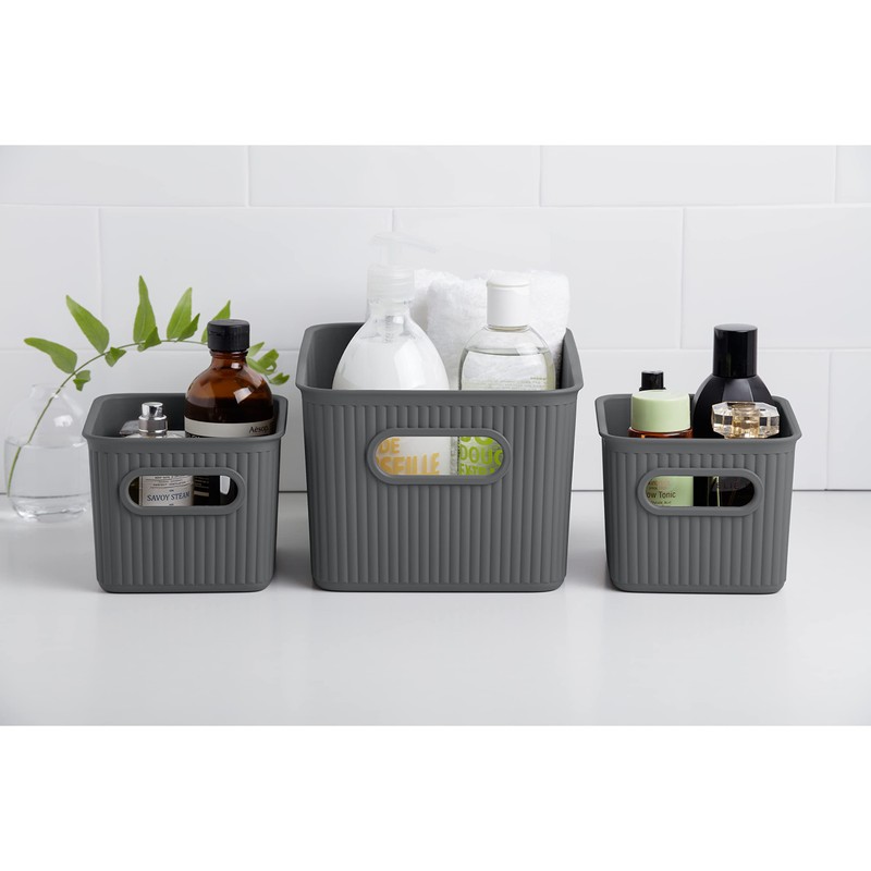 TATAY Set 4 Storage Boxes Baobab 1,5L Capacity, Polypropylene BPA
