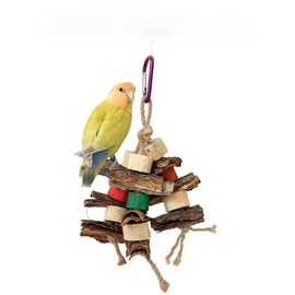 WEILFYONK Parrot Toy Bird Toy Hanging Toy Parrot Chew Toy Chew Toy Relieves Stress in Game Place (4.7 x 13.4 inches (12 x 34 cm)