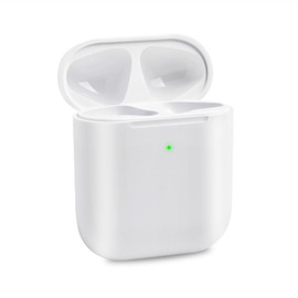 Wireless Charging Case Compatible with Airpods 2nd Generation, Replacement 1st Gen Charger Case Only with Bluetooth Pairing Sync Button White(No Earbuds)