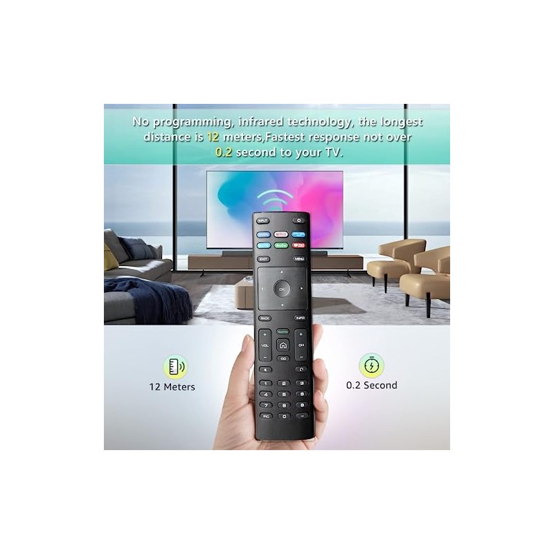 Universal Remote for Vizi o Smart TVs, Vizio Remote Control