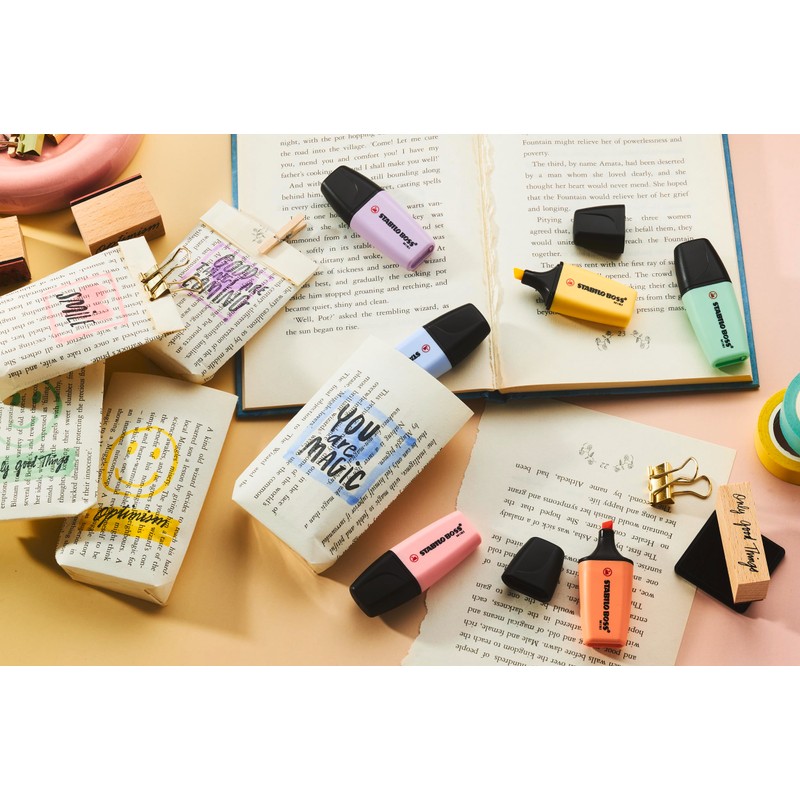 STABILO - Boss Mini Pastel Highlighters - Pack of 6