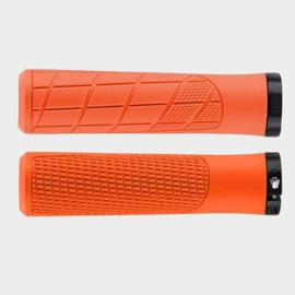Andinus MTB Mountain Bike BMX City 135mm Soft Ergonomic Grip with Adjustable Clamp - Available in Red, Orange, Blue, Brown and Black (Orange)
