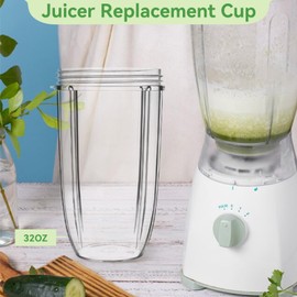 Magic Bullet Replacement Cups, 32oz Transparent Large Capacity Juicer Replacement Cup Food Grade Blender Juicer Replacement Cup