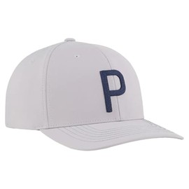 Puma Golf Men's Standard Heritage P Cap, ASH Gray-DEEP Navy