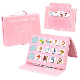 BOHEMIABY Educational Learning Toy Book, Weekly Planner Children, Autism Reward Chart Children, Calendar Visual Schedule Toddlers Schedule Card for Home School (Pink)