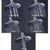 Ana Bath Anti-Clog 6" Wide 30-Setting Rain Shower with Handheld