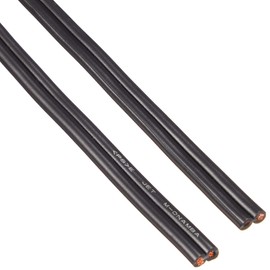 OHM 04-7473 Vinyl Parallel Wire for Wiring Black 1500W 4m