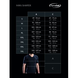 Farmacell Waist Trainer for Men, Tummy Control Shapewear, Mens Girdle for Stomach, Made in Italy, 405 Black, M