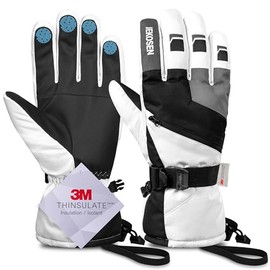 Guantes de esquí 2024 para clima frío invierno mantener caliente guantes de nieve impermeables para visualización táctil de snowboard para hombres y mujeres