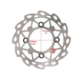 PRO BAT - Placa de freno de disco de 190 mm de repuesto para bicicleta Apollo Dirt Pit de 110 cc y 125 cc, 1 unidad