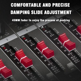 Weymic CK-80 Professional Mixer (8-Channel) for Recording DJ Stage Karaoke Music Application w/USB Drive BT