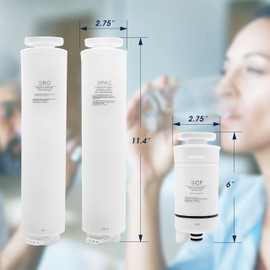 Templeton Reverse Osmosis Replacement PAC Filter 2, Folding PP Cotton Activated Carbon Rod Composite Filter, TH-ROF2