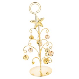 Ciieeo Clip para Número De Mesa Navideño De Hierro En Forma De Árbol Pequeño Dorado, Soporte Metálico para Fotos y Notas, Decoración para Bodas y Fiestas, Adecuado para Mesa En Eventos,