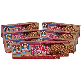 Little Debbie Fudge Rounds, 64 Sandwich Cookies (8 Boxes)
