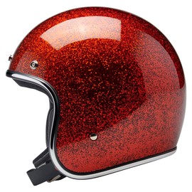 Biltwell Bonanza Rootbeer Metalflake Motorcycle Helmet DOT Approved (Large)