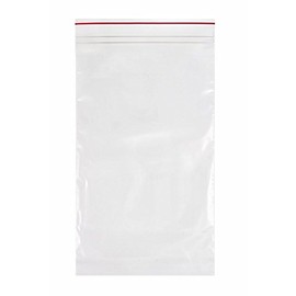 Minigrip Red Line MGRL2P0610 Polyethylene (LDPE/LLDPE Blend) Clear Reclosable Bag, 10" Length, 6" Width (Pack of 1000)